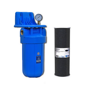Фільтр типу Big Blue Aquafilter FH 10BB з вугільним картриджем у комплекті