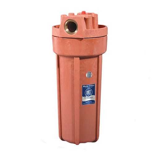 Оранжевый магистральный корпус для горячей воды 3/4 Aquafilter FHHOT-1