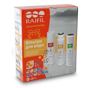 Комплект картриджей для фильтра, обратного осмоса RAIFIL Trio Resin